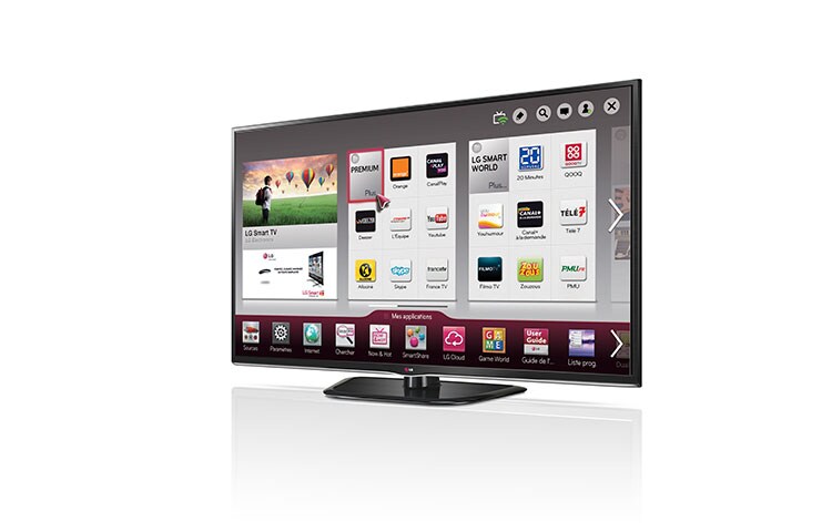 Vue avant de 50&#34; (126cm) | TV Plasma | Full HD | 3D | Smart TV | 600 HZ | WIFI LG 50PH670S