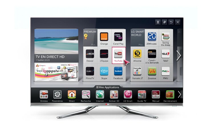 Cinema 3D Smart TV LG 55LM860V
