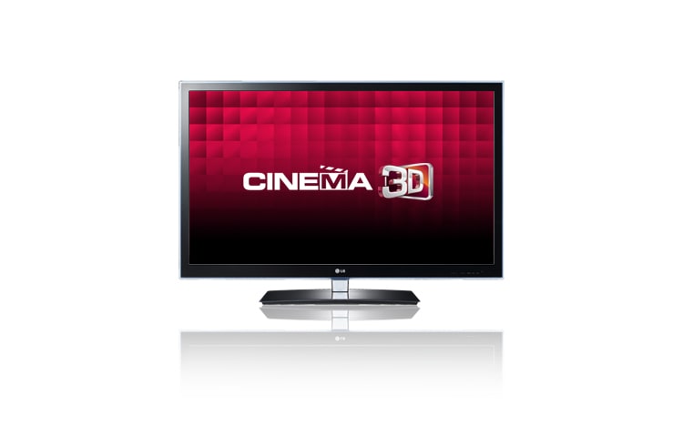 Vue avant de Téléviseur LCD LED, TV Cinéma 3D, 140cm (55 pouces) LG 55LW4500