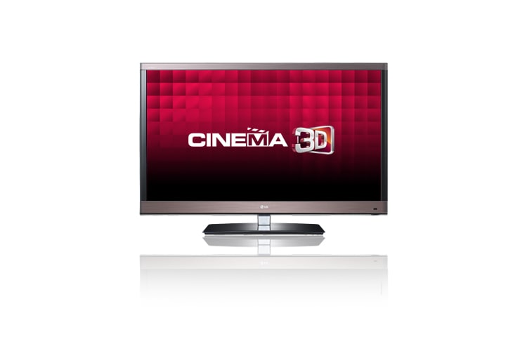 Vue avant de Téléviseur 3D, LCD LED Cinéma 3D, 140cm (55 pouces) SmartTV LG 55LW570S
