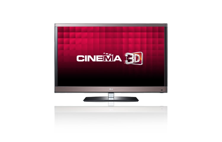 Vue avant de TV 3D, LCD LED CINEMA 3D, 140 cm (55 pouces) Smart TV LG 55LW579S