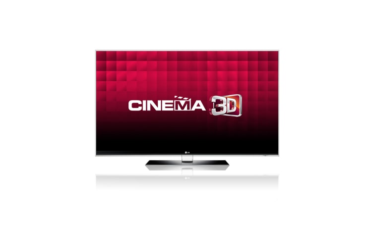 Vue avant de Téléviseur 140 cm (55 pouces) 3D actif Full LED Slim LG 55LX9500