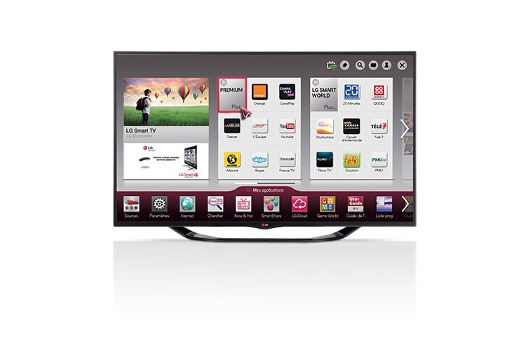 Vue avant de 60&#34; (151cm) | TV LED Plus | Full HD | 3D | Smart TV | MCI 800 | Dalle IPS | Cinema Screen | WIFI LG 60LA740S