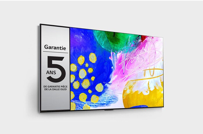 LG TV LG OLED evo G2 | Gallery Edition | 2022 | 83'' (210 cm) | UHD | Processeur α9 Gen5 AI, LG OLED83G26LA