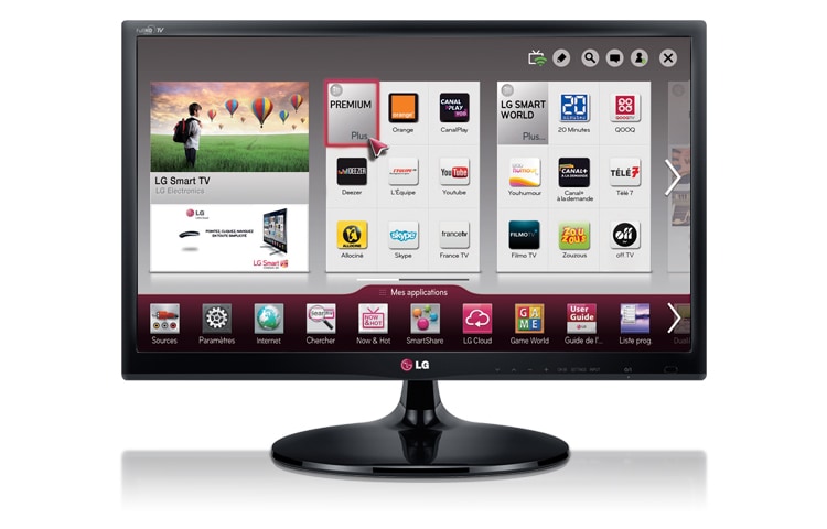 Vue avant de TV LED HDTV 1080p Smart TV 27 pouces LG 27MS53S