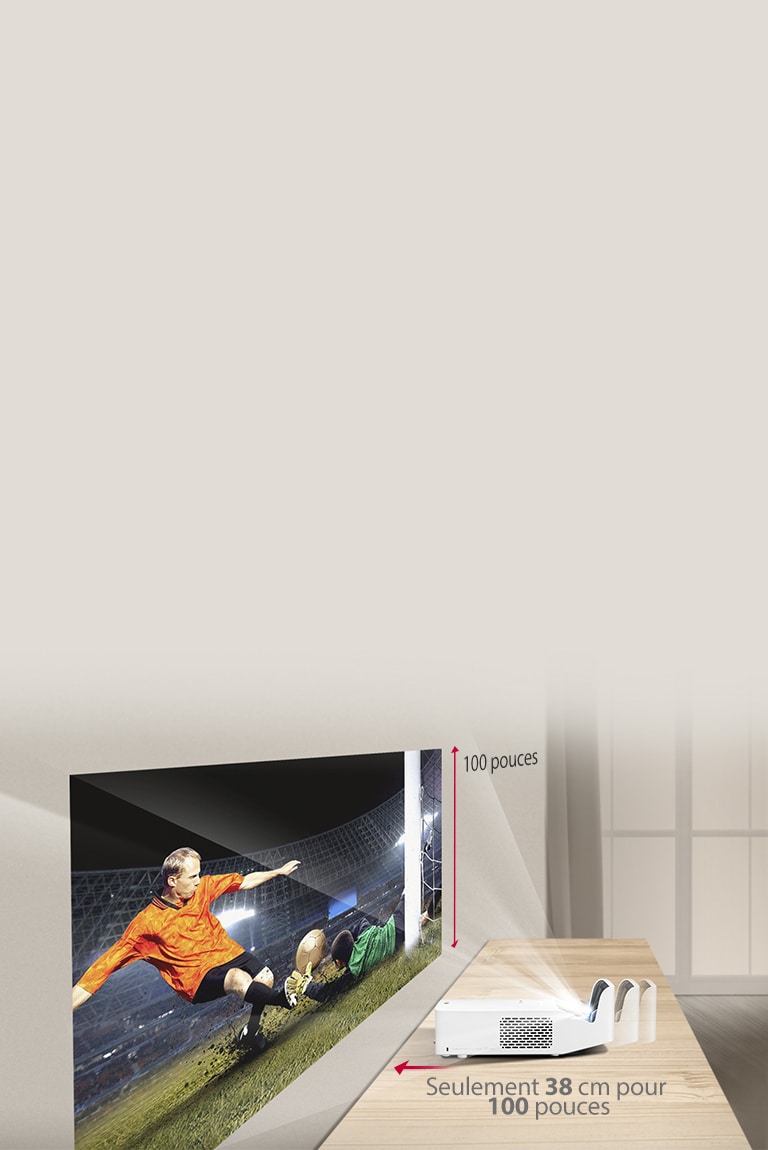 Projecteur LED FHD Ultra Courte Focale 1000 Lumen 150,000 1 LG