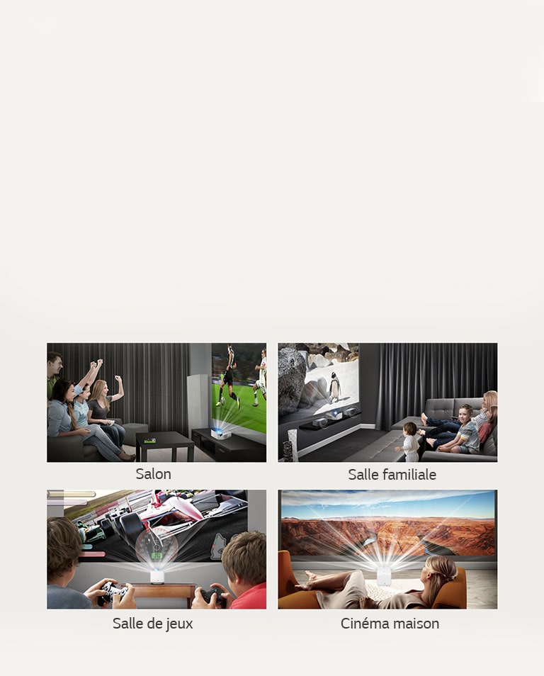 Projecteur LED FHD Ultra Courte Focale 1000 Lumen 150,000 1 LG