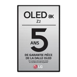 Logo de garantie de 5ans pièce de la dalle OLED.