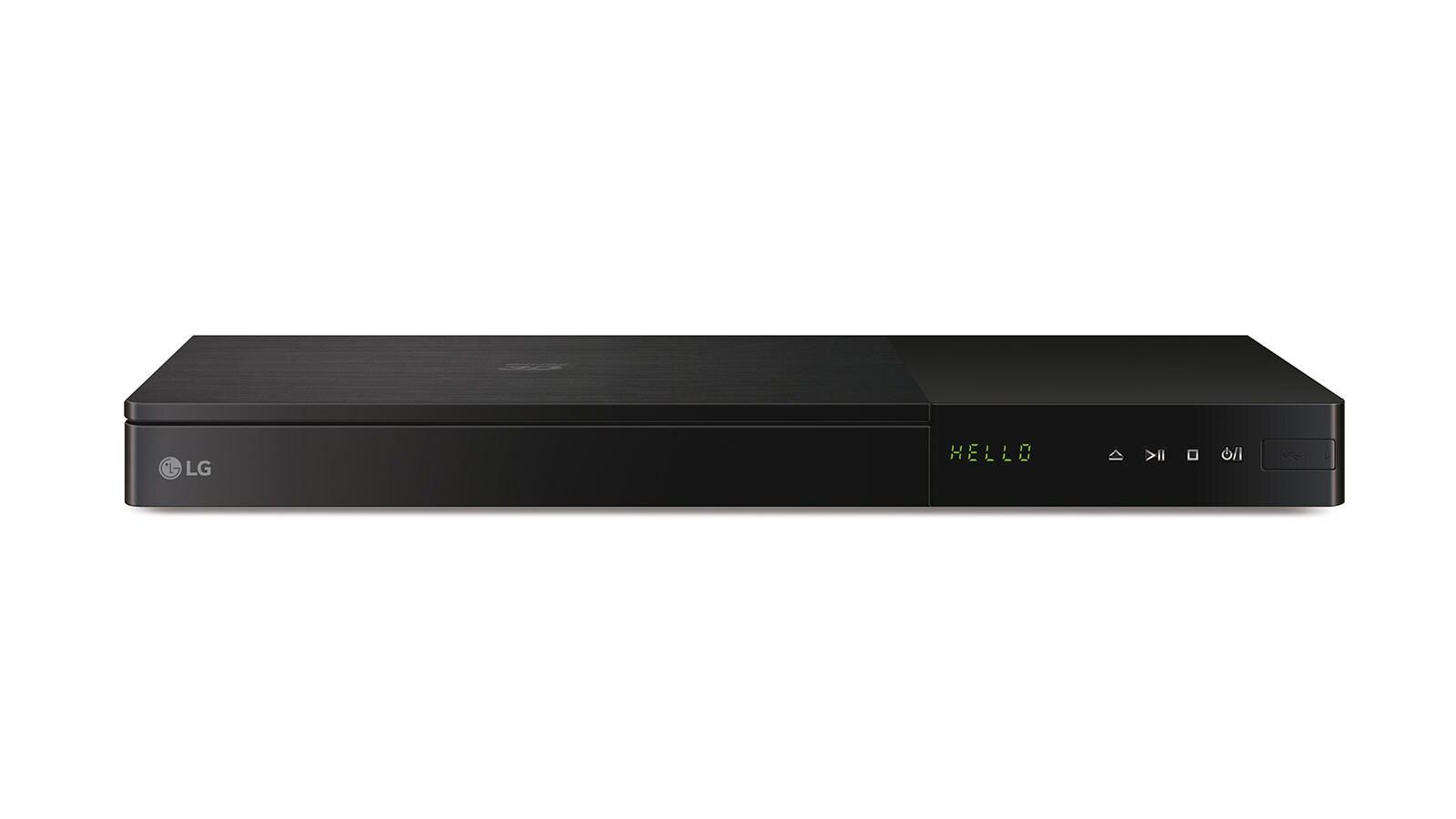 Vue avant de LG Lecteur Blu-ray 3D | 4K Up-Scaling | Audio Cast | Accès direct au meilleur des contenus | Casque sans fil | Lecteur Blu-ray 3D | Prise USB LG BP736