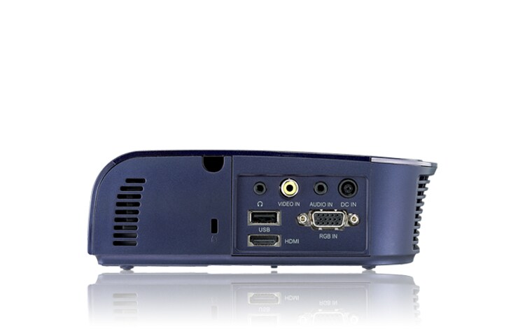 LG Vidéoprojecteur LED, 200 ANSI lumens, connectique HDMI, lecture directe des fichiers Divx port USB, LG HS200G