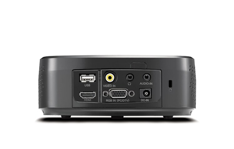 LG Vidéoprojecteur LED, 300 ANSI lumens, connectique HDMI, lecture directe des fichiers Divx et Microsoft Office via port USB, LG HX300G