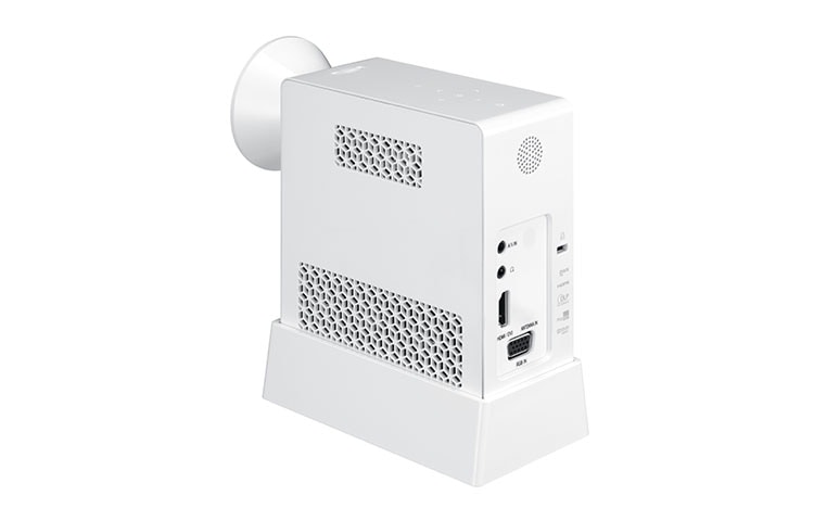 LG Vidéoprojecteur LED Ultra portable 500 ANSI Lumens WXGA, Mini Projecteur LED LG PG60G