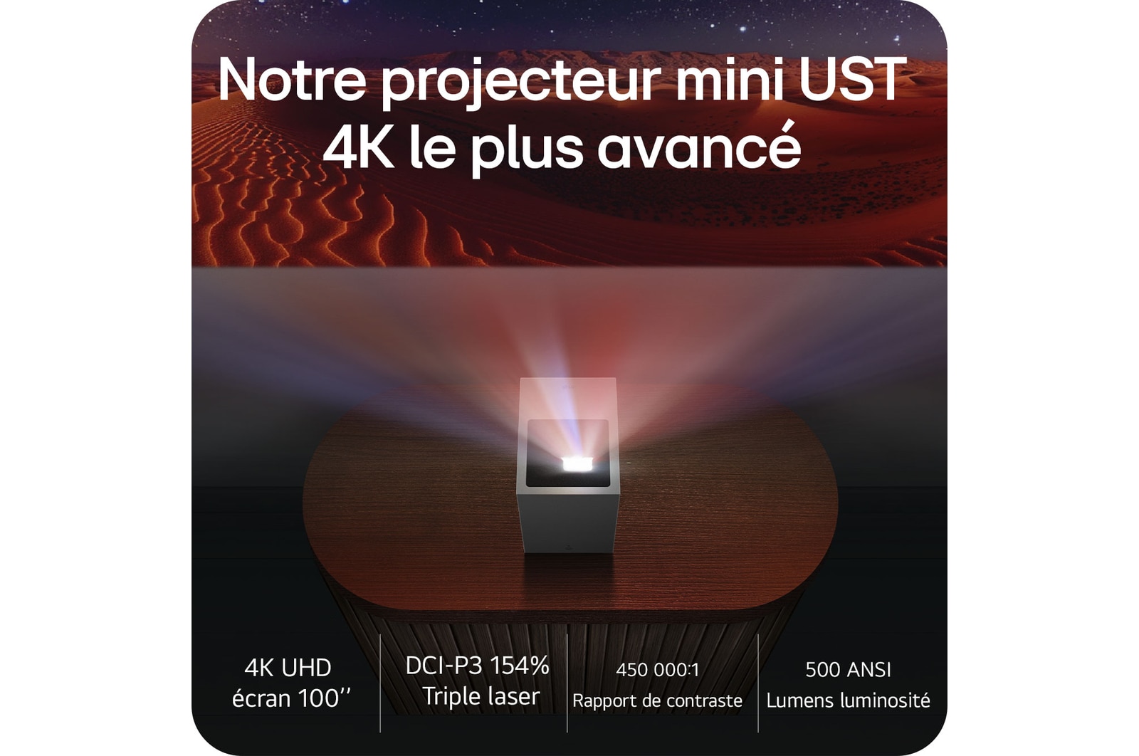 Notre projecteur mini UST 4K le plus avancé