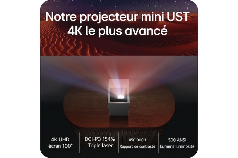 Notre projecteur mini UST 4K le plus avancé