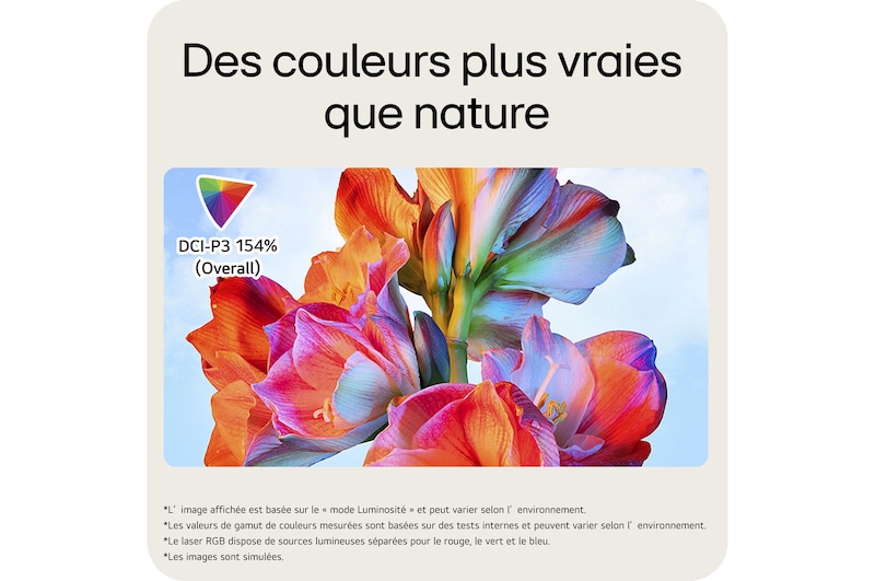 Des couleurs plus vraies que nature
