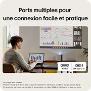 Ports multiples pour une connexion facile et pratique