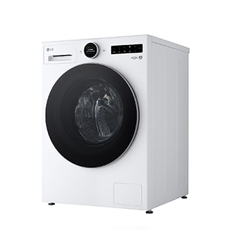 Image de feuilles tourbillonnant autour d’un lave-linge.