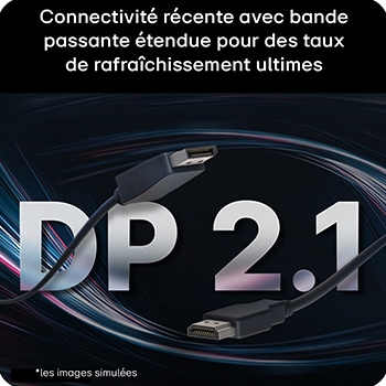 Moniteur pour jeu UltraGear G5 (25G590B) doté de DisplayPort 2.1 (UHBR 20) et HDMI 2.1 pour une expérience gaming ultime à taux de rafraîchissement élevé et haute résolution