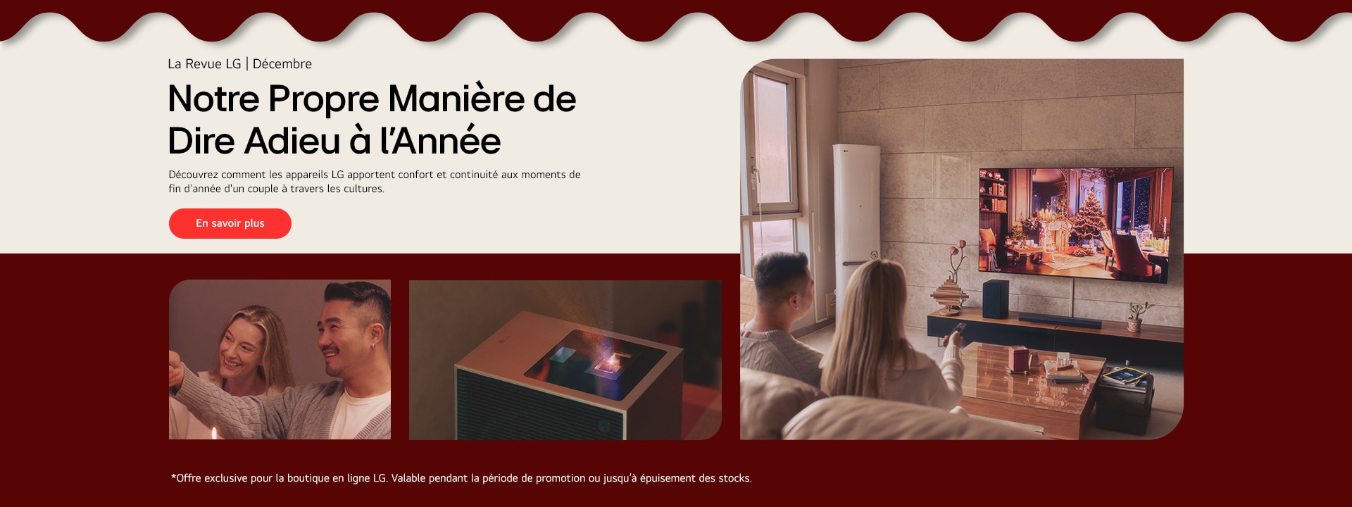 Images présentant les appareils électroménagers LG	