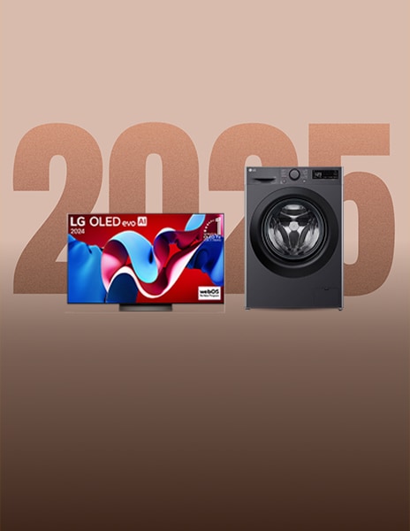 Images de produits LG, notamment des machines à laver et des téléviseurs
