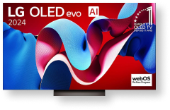 TV LG OLED evo affichant un remplissage de couleurs vives.