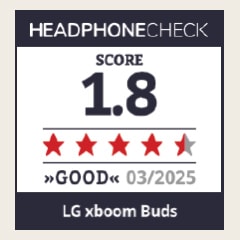 Logo Kopfhoere Award avec un score de 1,8