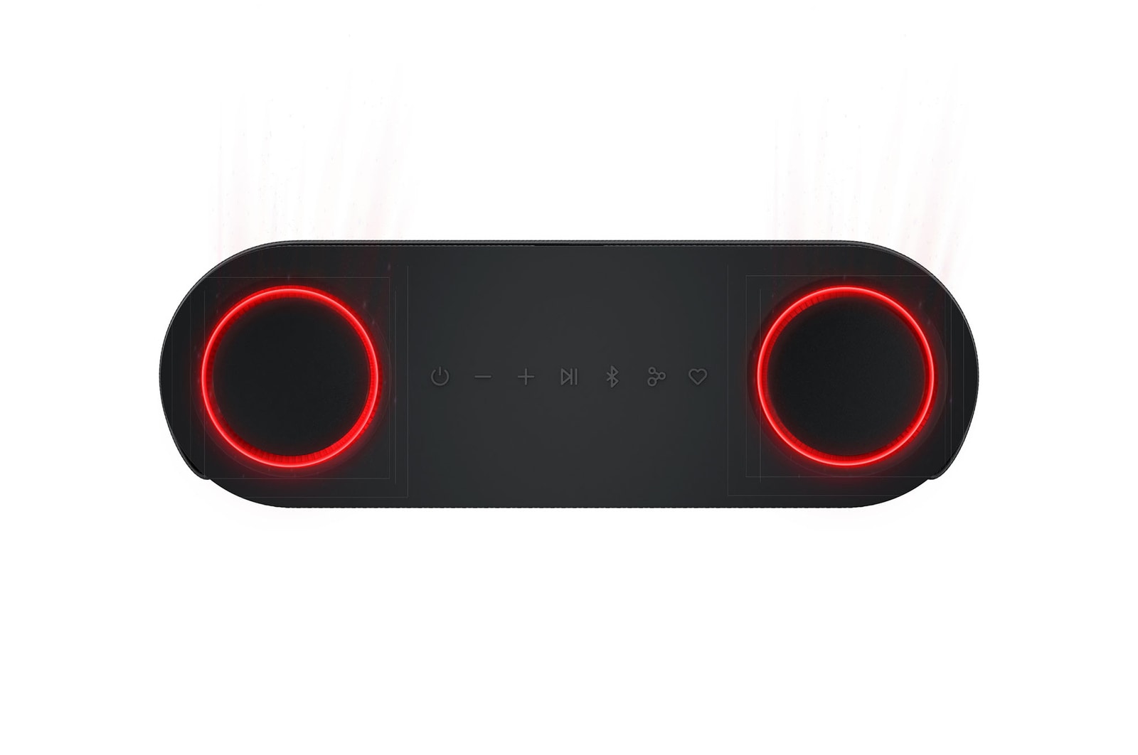 LG xboom Bounce par will.i.am | Enceinte Bluetooth Puissante avec Sangle | Jusqu’à 30h d’autonomie | Barre LED Lumineuse | IP67 & MIL-STD 810, LG BOUNCE