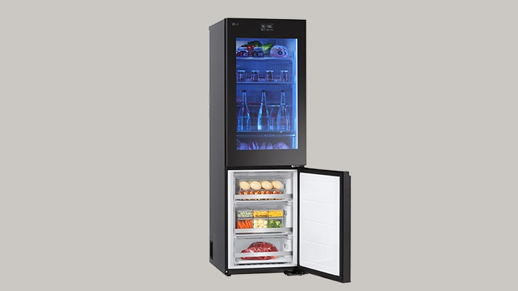LG InstaView bottom freezer with MoodUP® product image	