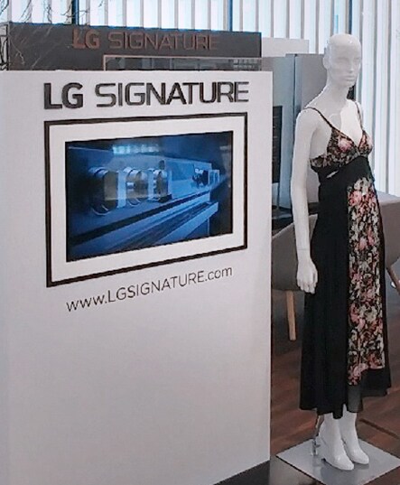 sign of lg signature oled tv at saks fifth avenue