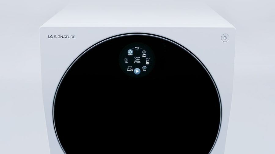 front view of lg signature washing machine