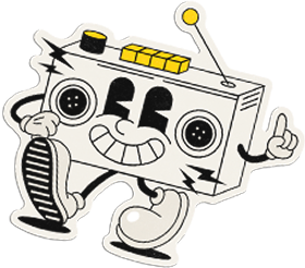 RADIO OPTIMISM radio sticker