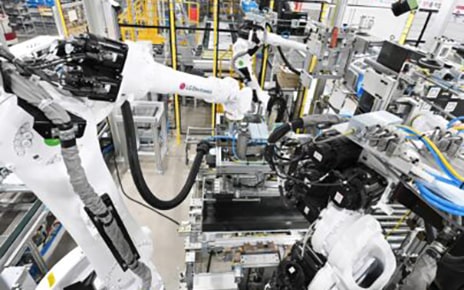 A photo of the factory machines