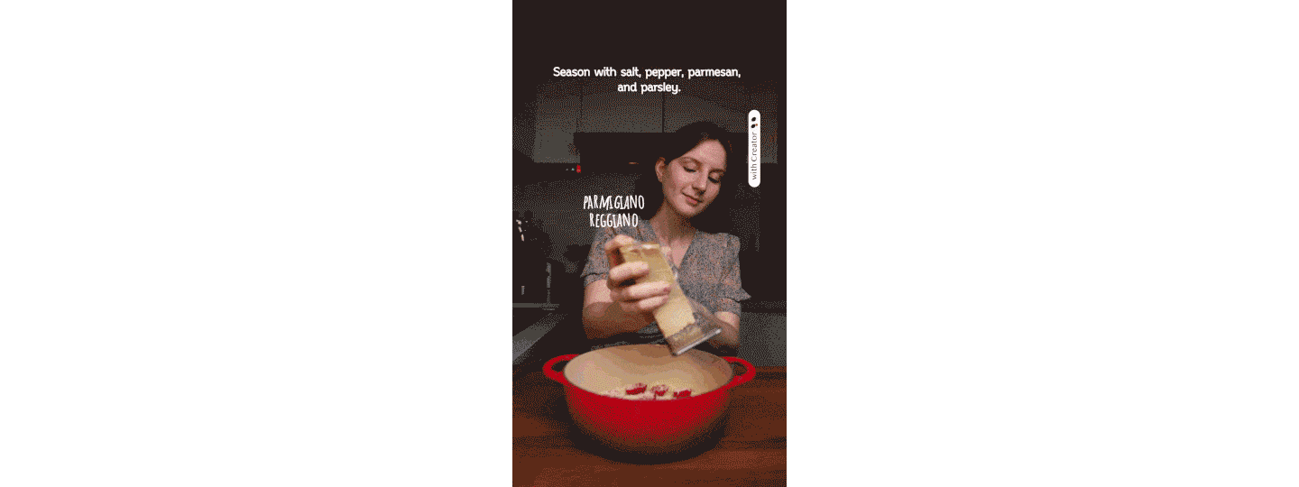 LG NeoChef X Creator Recipe with gifs 