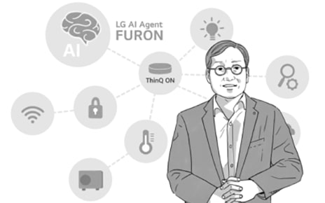 An illustration of Oh Sai-kee, Head of LG Electronics Home Appliance and Air Solution R&D Center