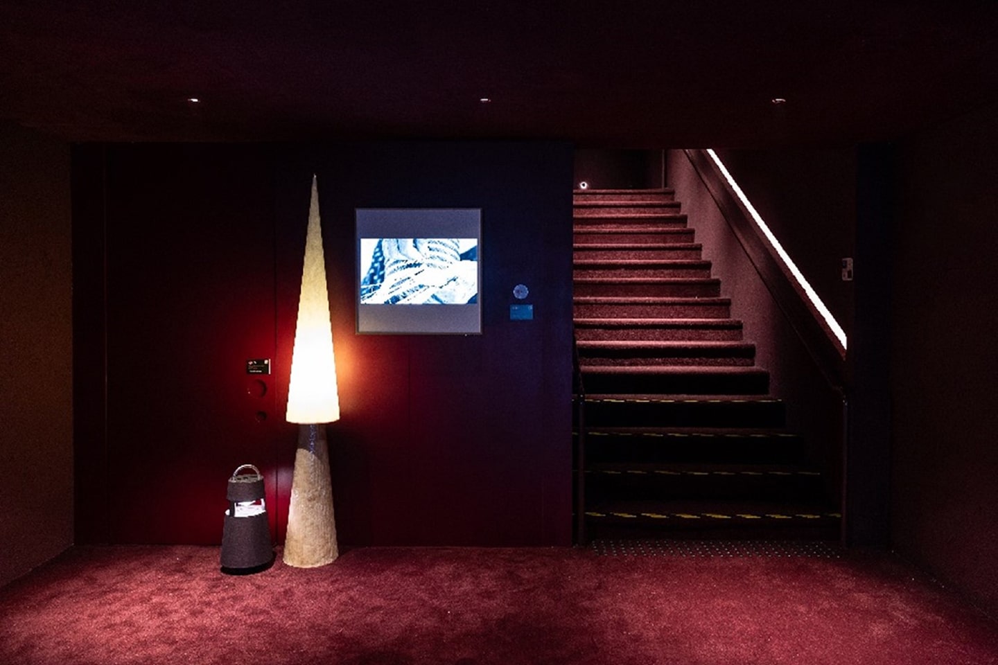 A picture of an area with LG products