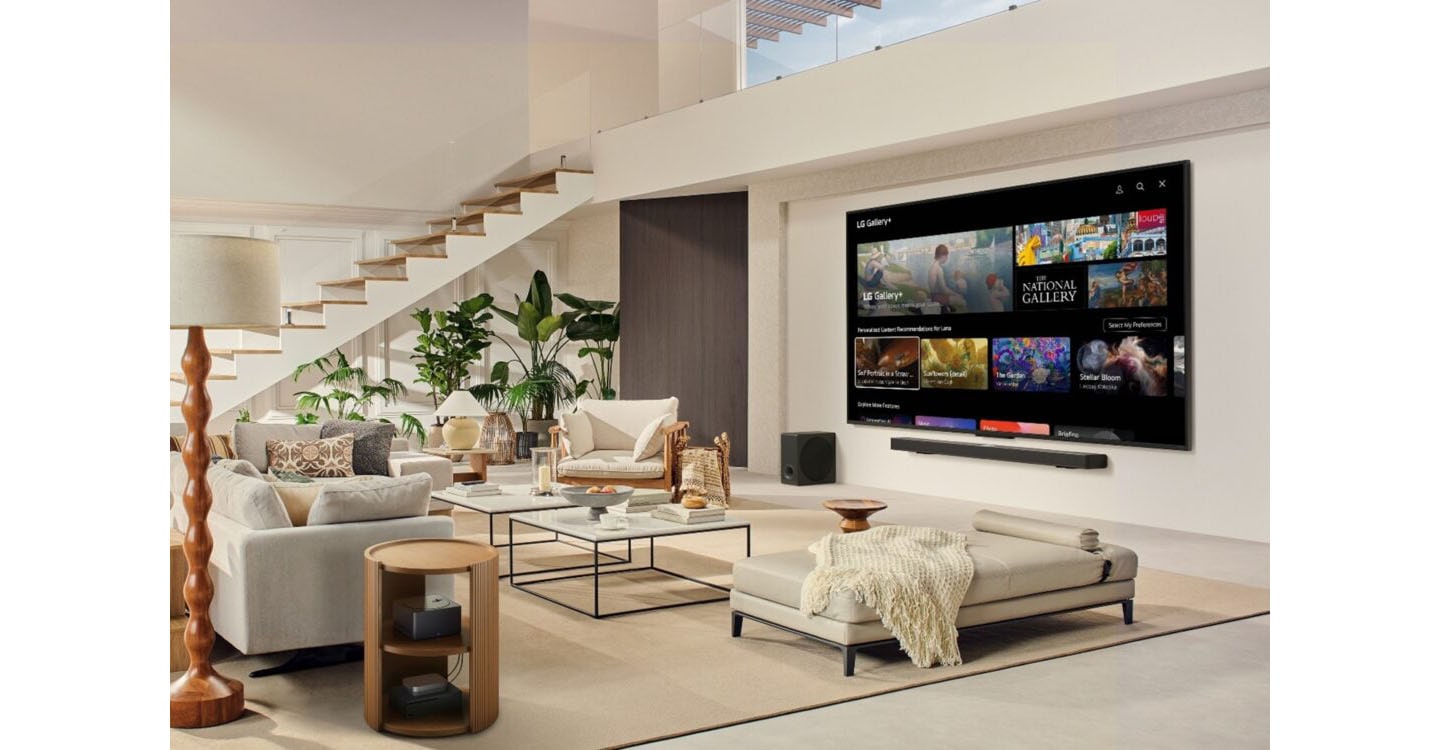 How True Wireless and LG Gallery+ Transform the TV into a Digital Art Masterpiece