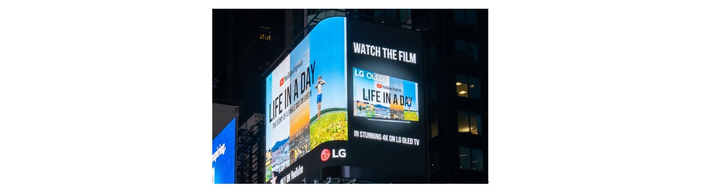 YouTube Originals Documentary “Life In A Day 2020” Shown in Iconic Times Square