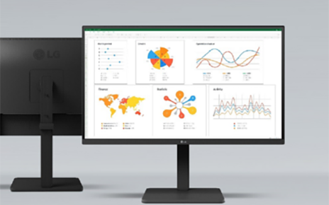 A product image of LG Full HD Monitor (model 27BA560)