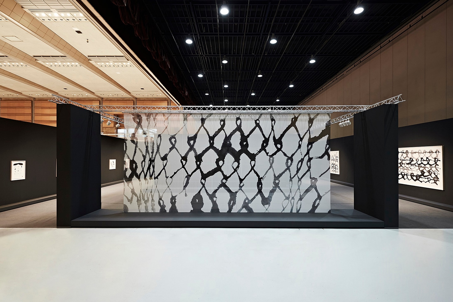 A picture of an artwork displayed with LG OLED