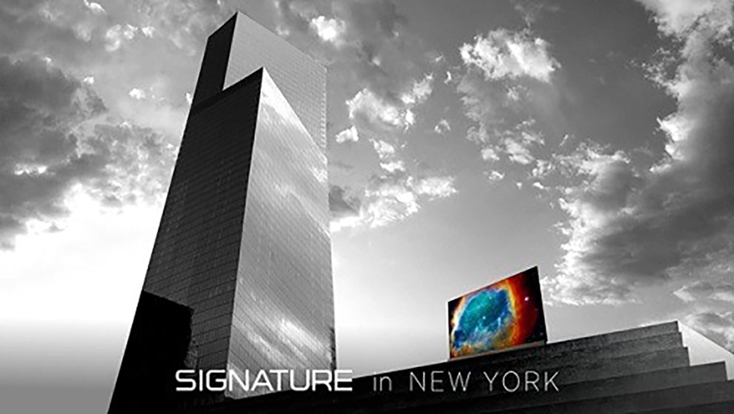 LG SIGNATURE MEETS STRIKING ARCHITECTURE