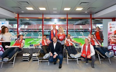 STARS TEAM UP WITH LG TO ENCOURAGE MORE RUSSIANS TO DONATE BLOOD