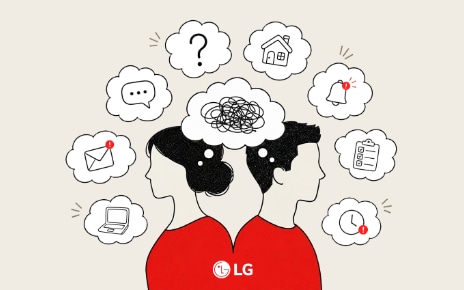 An illustration showing the hidden mental load of everyday life.