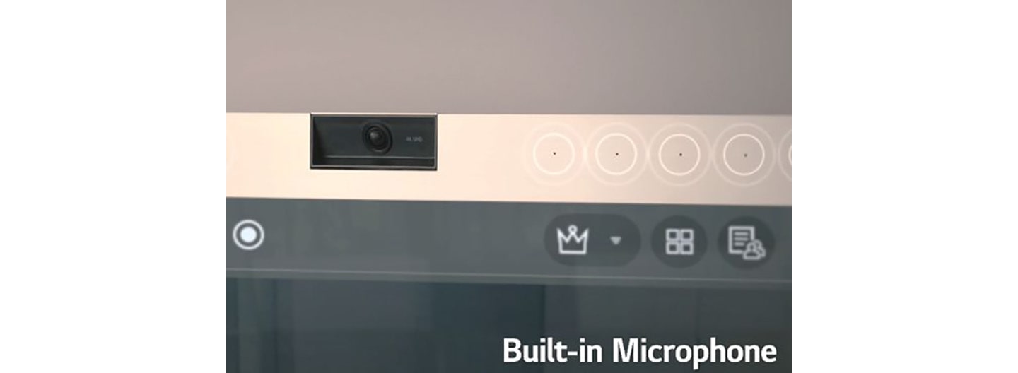 A close-up of One:Quick Work’s built-in microphone.