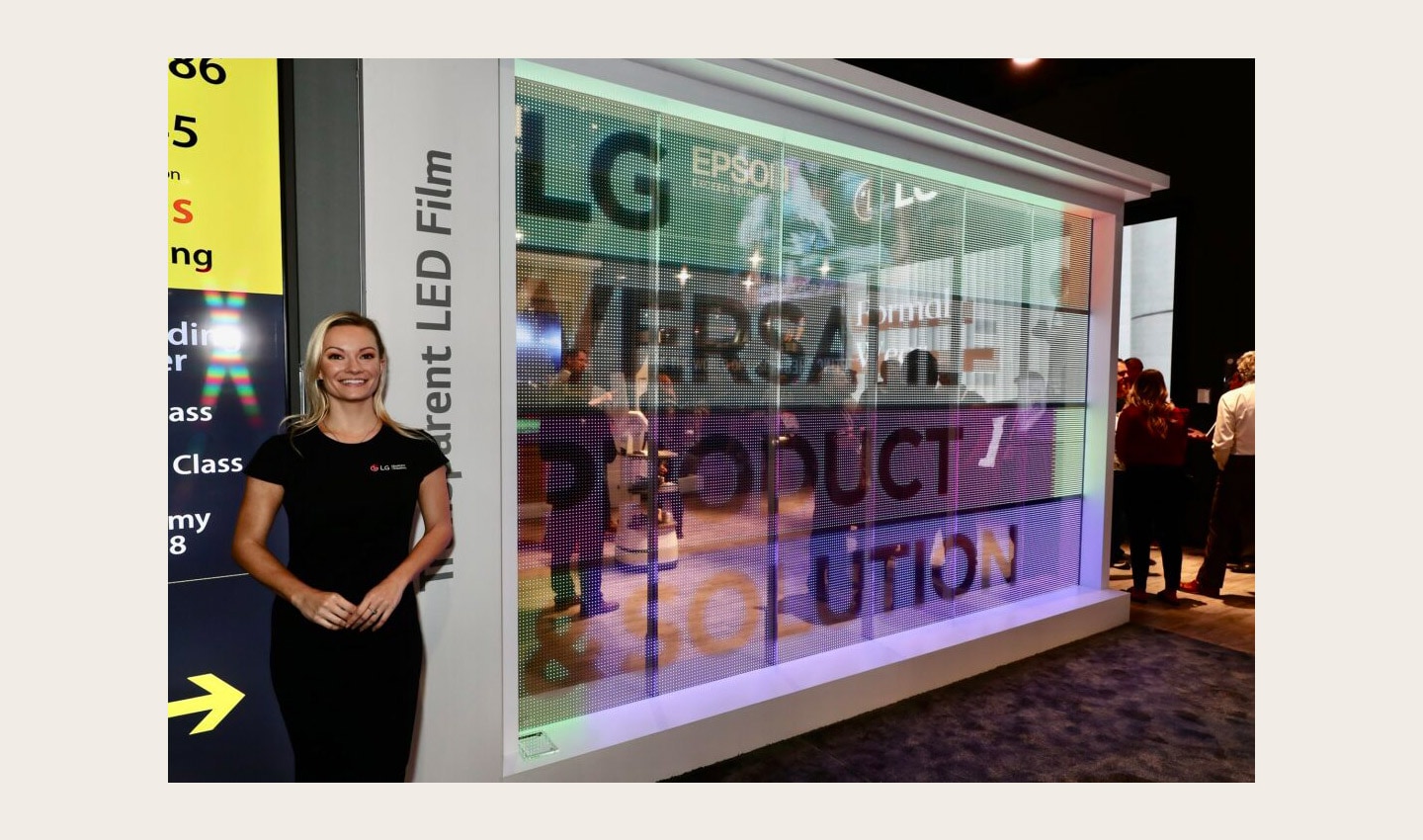 A diverse lineup of LG's LED signage products and autonomous robots showcased in Las Vagas at InfoComm 2022.