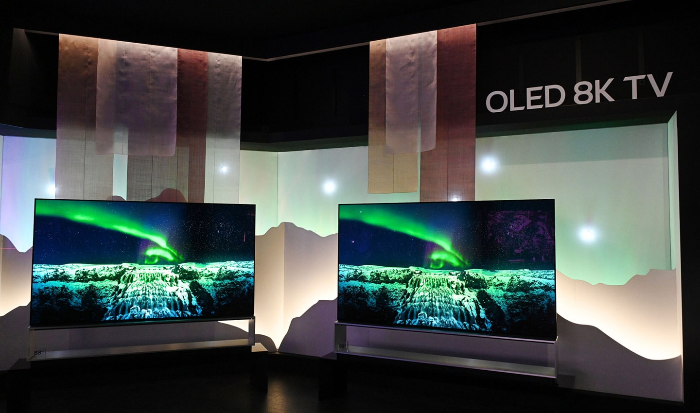 LG OLED 8K TV on display at LG's booth at CES 2023
