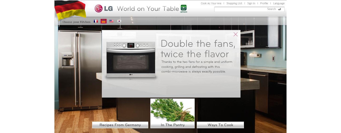 LG TO SHOWCASE “KITCHENS AROUND THE WORLD”