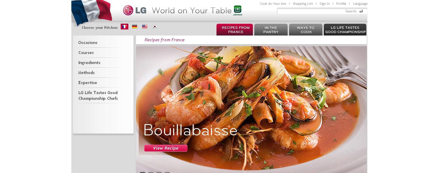 LG TO SHOWCASE “KITCHENS AROUND THE WORLD”