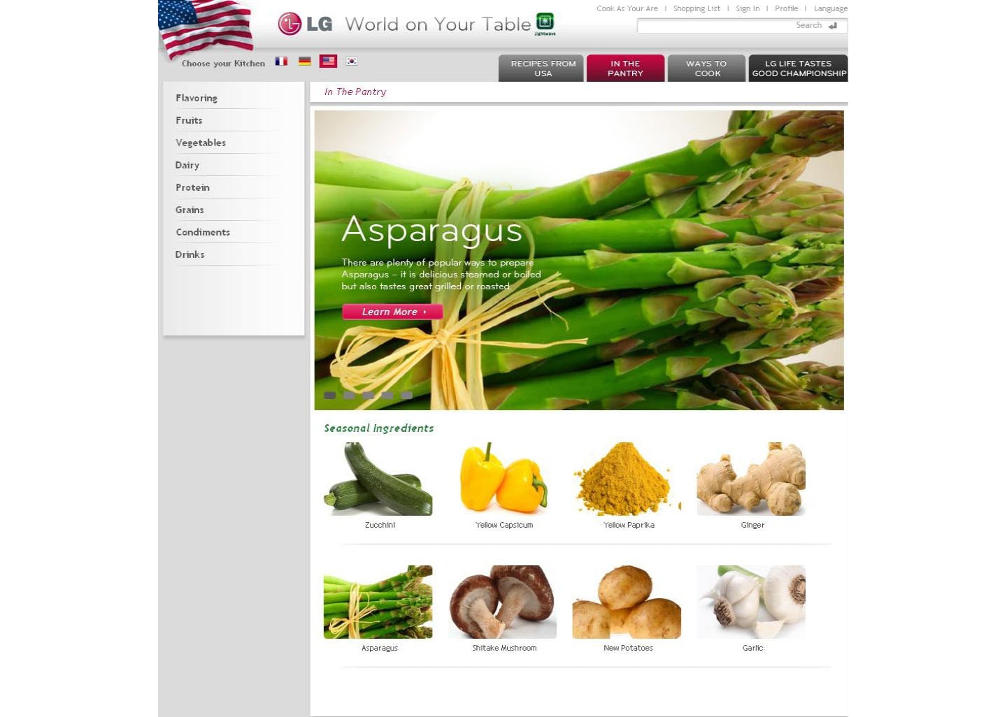 LG TO SHOWCASE “KITCHENS AROUND THE WORLD”