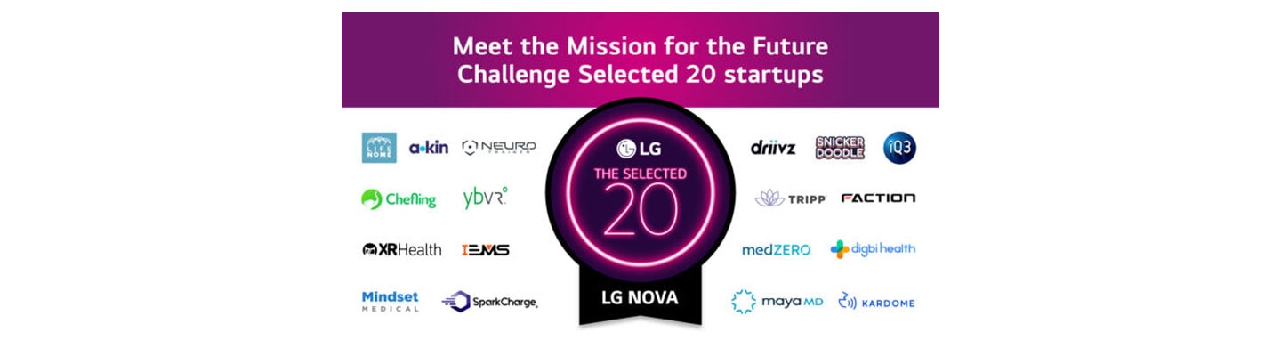 LG NOVA Sets Future Vision With Announcement of ‘Selected 20’ Startups