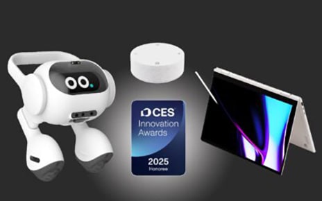 An illustration of three LG products that won the award